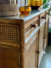 Load image into Gallery viewer, Vintage Wicker Cabinet/Sideboard