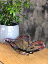 Load image into Gallery viewer, Blue & purple Murano bowl