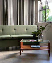 Load image into Gallery viewer, Vintage Curved Couch