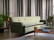 Load image into Gallery viewer, Vintage Curved Couch