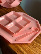Load image into Gallery viewer, Vintage Pink Perspex Kitchen/Picnic Set