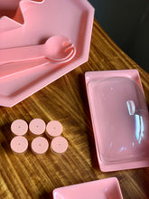 Load image into Gallery viewer, Vintage Pink Perspex Kitchen/Picnic Set