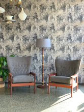 Load image into Gallery viewer, Semi-Wingback Rocking Chair slanted