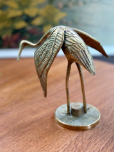 Load image into Gallery viewer, Vintage Brass Crane Figurines