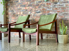 Load image into Gallery viewer, Pair of Retro Mahogany Armchairs