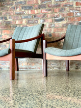 Load image into Gallery viewer, Pair of Retro Mahogany Armchairs