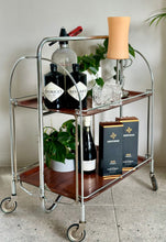 Load image into Gallery viewer, Retro Foldable Drinks Trolley
