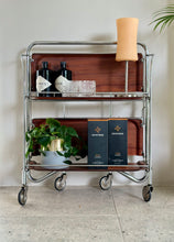 Load image into Gallery viewer, Retro Foldable Drinks Trolley