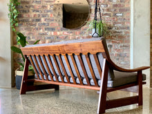 Load image into Gallery viewer, Mid-Century Imbuia couch