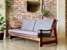 Load image into Gallery viewer, Mid-Century Imbuia couch