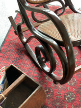 Load image into Gallery viewer, Bentwood Cane Rocking Chair
