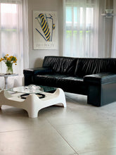 Load image into Gallery viewer, Knoll Style Black Leather Sofa