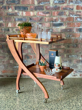 Load image into Gallery viewer, Retro Kiaat Drinks Trolley