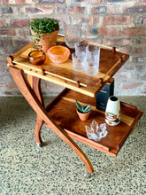 Load image into Gallery viewer, Retro Kiaat Drinks Trolley