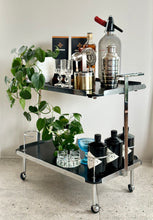 Load image into Gallery viewer, Modernist Chromed Drinks Trolley