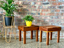 Load image into Gallery viewer, A pair of cubist side tables