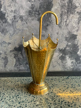 Load image into Gallery viewer, Vintage Brass Umbrella Stand