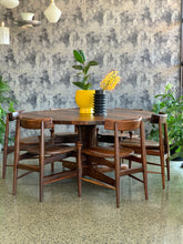Load image into Gallery viewer, Mid-Century Imbuia dining set