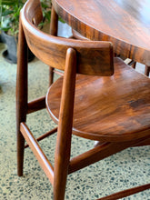 Load image into Gallery viewer, Mid-Century Imbuia dining set