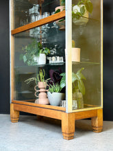 Load image into Gallery viewer, Vintage Glass & Steel Framed Display Cabinet
