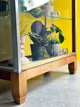 Load image into Gallery viewer, Vintage Glass & Steel Framed Display Cabinet