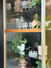 Load image into Gallery viewer, Vintage Glass & Steel Framed Display Cabinet