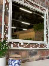Load image into Gallery viewer, Vintage White Cane Mirror