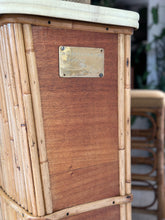 Load image into Gallery viewer, Retro Cane Bar with Four Bar Chairs