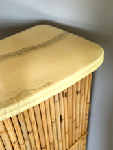 Load image into Gallery viewer, Retro Cane Bar with Four Bar Chairs