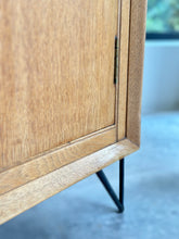Load image into Gallery viewer, Mid-Century Oak Wardrobe on new Hairpin Legs