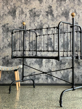 Load image into Gallery viewer, Vintage steel baby crib