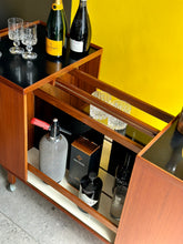 Load image into Gallery viewer, Expandable Teak Bar Cart by Niels Erik Glasdam Jensen - Denmark