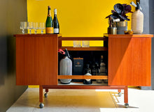 Load image into Gallery viewer, Expandable Teak Bar Cart by Niels Erik Glasdam Jensen - Denmark