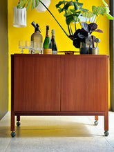 Load image into Gallery viewer, Expandable Teak Bar Cart by Niels Erik Glasdam Jensen - Denmark