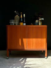 Load image into Gallery viewer, Expandable Teak Bar Cart by Niels Erik Glasdam Jensen - Denmark