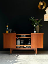 Load image into Gallery viewer, Expandable Teak Bar Cart by Niels Erik Glasdam Jensen - Denmark