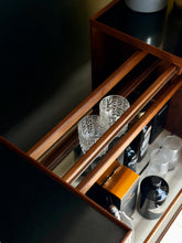 Load image into Gallery viewer, Expandable Teak Bar Cart by Niels Erik Glasdam Jensen - Denmark