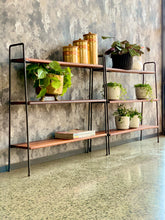 Load image into Gallery viewer, Mid-century steel & wood bookshelf
