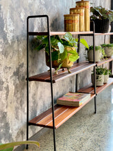 Load image into Gallery viewer, Mid-century steel & wood bookshelf
