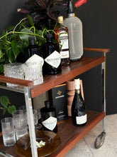 Load image into Gallery viewer, Retro Two Tier Drinks Trolley
