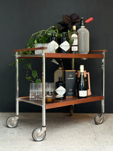 Load image into Gallery viewer, Retro Two Tier Drinks Trolley