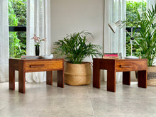 Load image into Gallery viewer, Pair of Retro Kiaat Pedestals