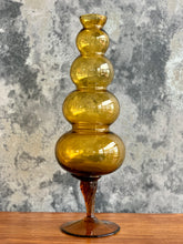 Load image into Gallery viewer, Italian Retro Amber Bubble Vase