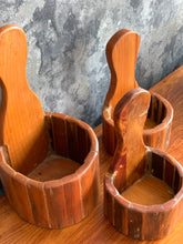 Load image into Gallery viewer, Set of Oregon Pine Plant Wall Mountable Holders