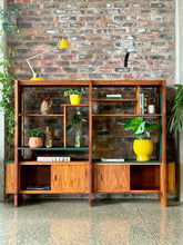 Load image into Gallery viewer, Retro wooden wall unit