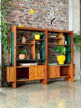Load image into Gallery viewer, Retro wooden wall unit