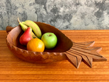 Load image into Gallery viewer, Vintage Wooden Pineapple Bowl
