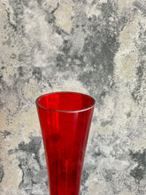 Load image into Gallery viewer, Tall Red Glass Vase