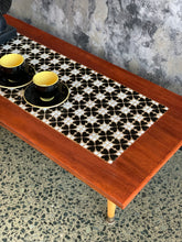 Load image into Gallery viewer, Retro Coffee Table with Tile Inlay