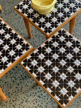 Load image into Gallery viewer, Retro Side Table with Tile Inlay